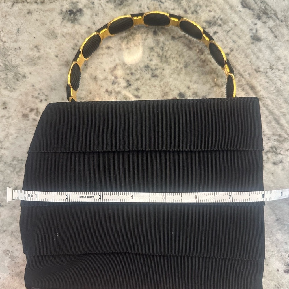 Salvatore Ferragamo Black Shoulder Bag with Gold Hardware with COA and Dust Bag - Picture 4 of 11